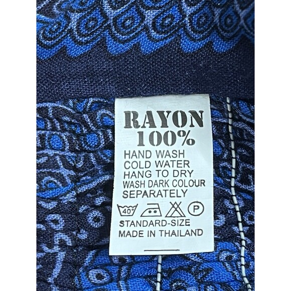 Vintage Palazzo Wrap Pants Thailand Hippie Boho Beachy Resort Spa - Picture 5 of 10